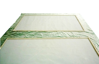 Silicone plate for glass